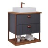Juego De Muebles De Baño Uni Con Espejo, 60 Cm, Mgm Dark Gray Mobile Juego De Muebles De Baño Uni Con Espejo, 60 Cm, Mgm Dark Gray Mobile