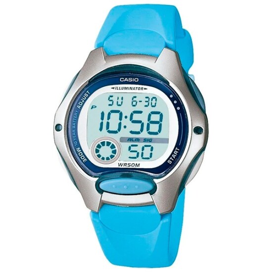 Reloj CASIO LW200-2BVDF Silicona Celeste Esfera 34mm 0