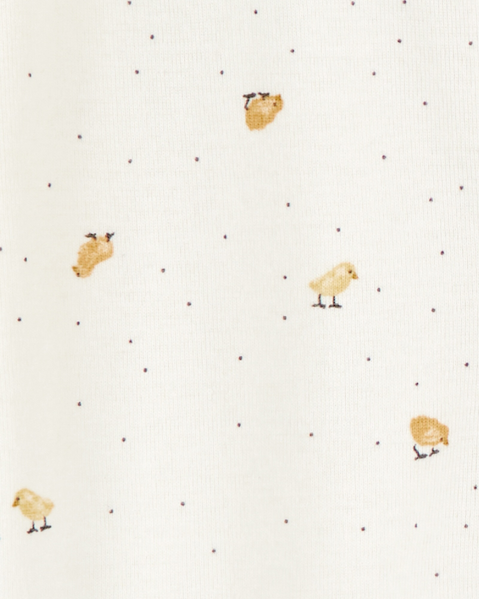 Pack dos pijamas una pieza de algodón, con pie, diseño pollitos Sin color