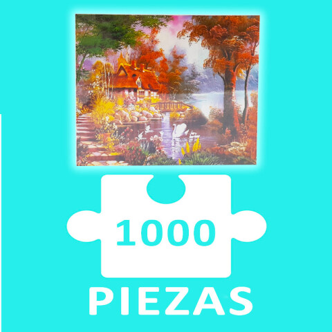 Puzzle 1000pcs Casa del Cisne 25.5x20x5cm Puzzle 1000pcs Casa Del Cisne 25.5x20x5cm