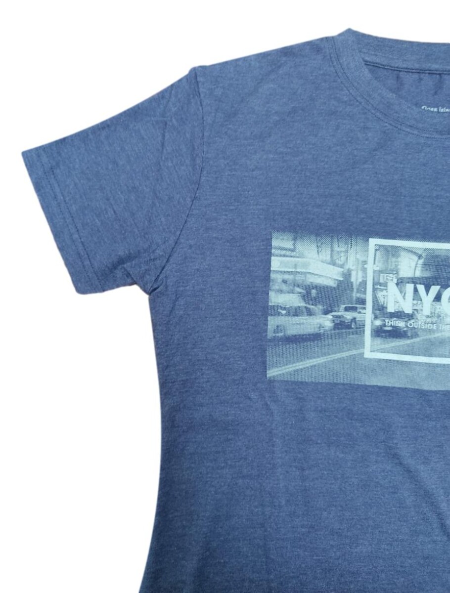 T-Shirt NYC - Azul Melange 