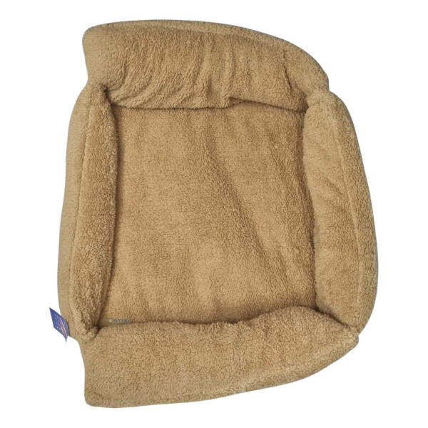 Cama Colchon Mascota Grande Cuadrado L Comodo Lavable Variante Diseño Beige