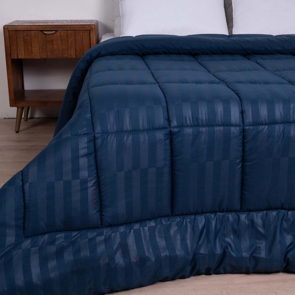 ACOLCHADO 1 PLAZA POLIESTER AZUL EMBOSSED MARINO