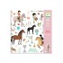 Set de 160 stickers Caballos