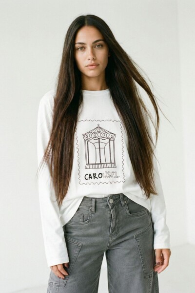 Remera Stamp BLANCO