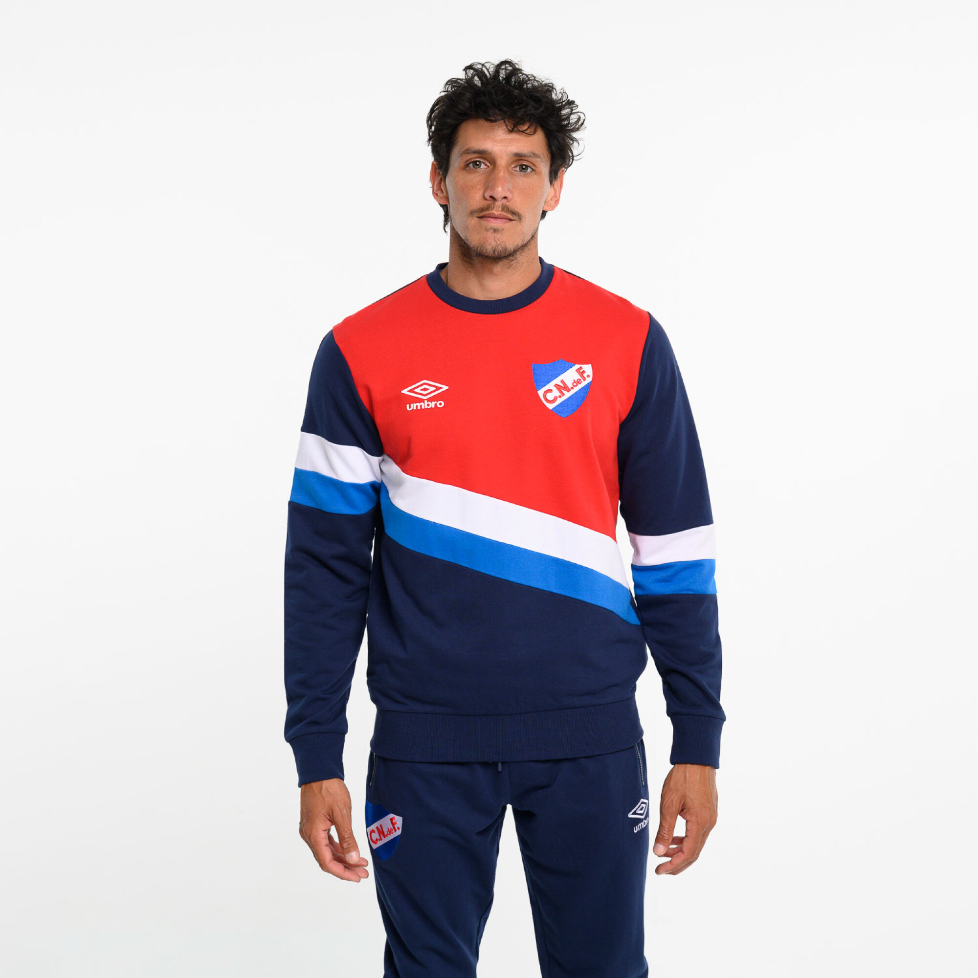 Buzo azul rojo y blanco 2025