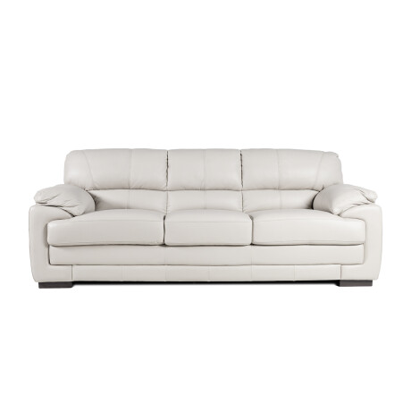 Sofá Oxford - Cuero Básico - 3 cuerpos Arena - (Preventa)