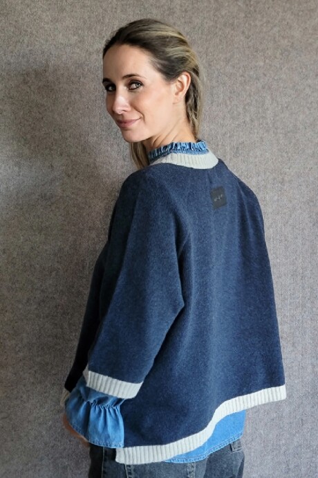 Buzo Clemen Lambswool Azul Marino Arena
