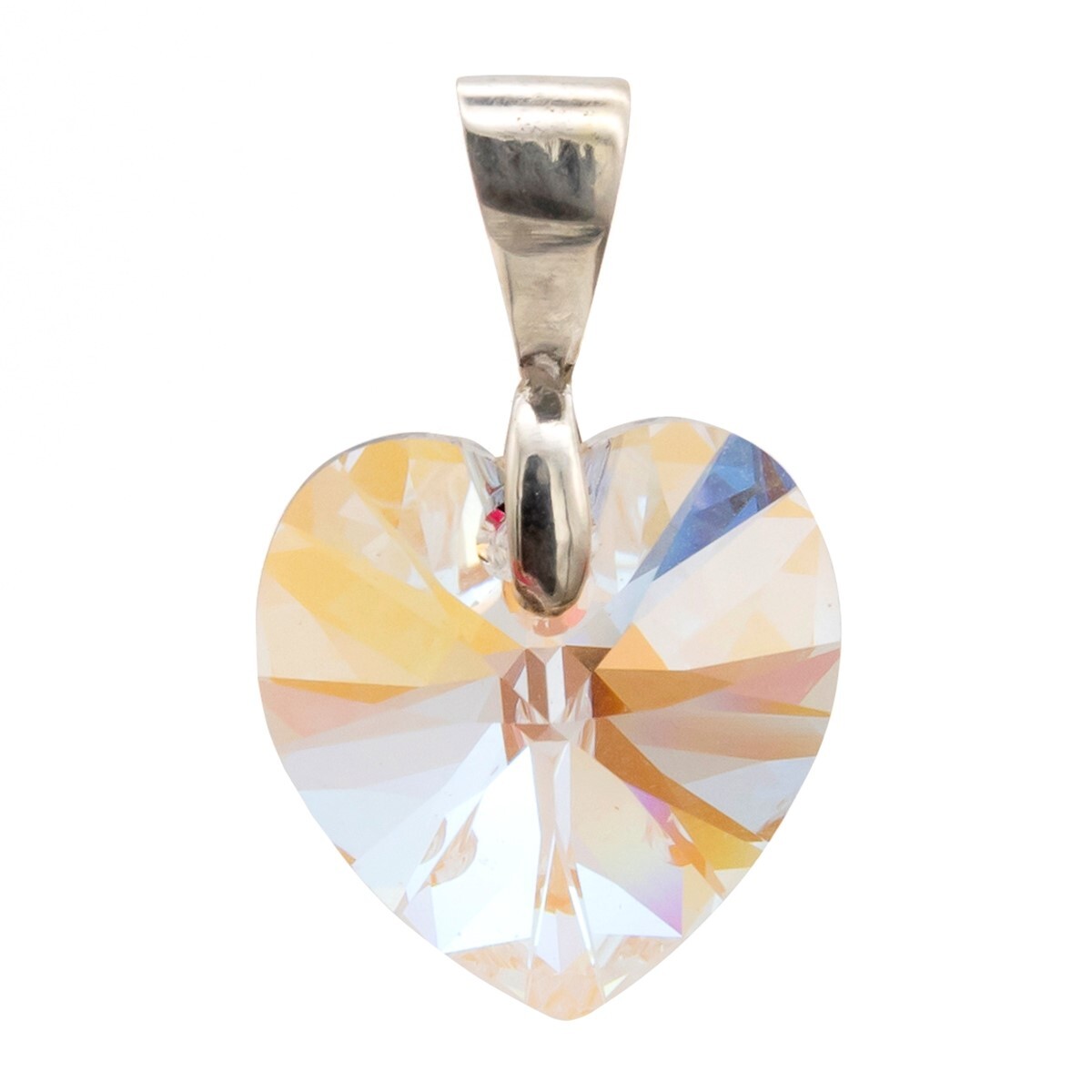 Dije de cristal y plata, CORAZON. 