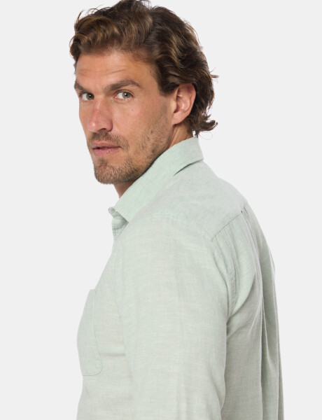CAMISA DE LINO Menta