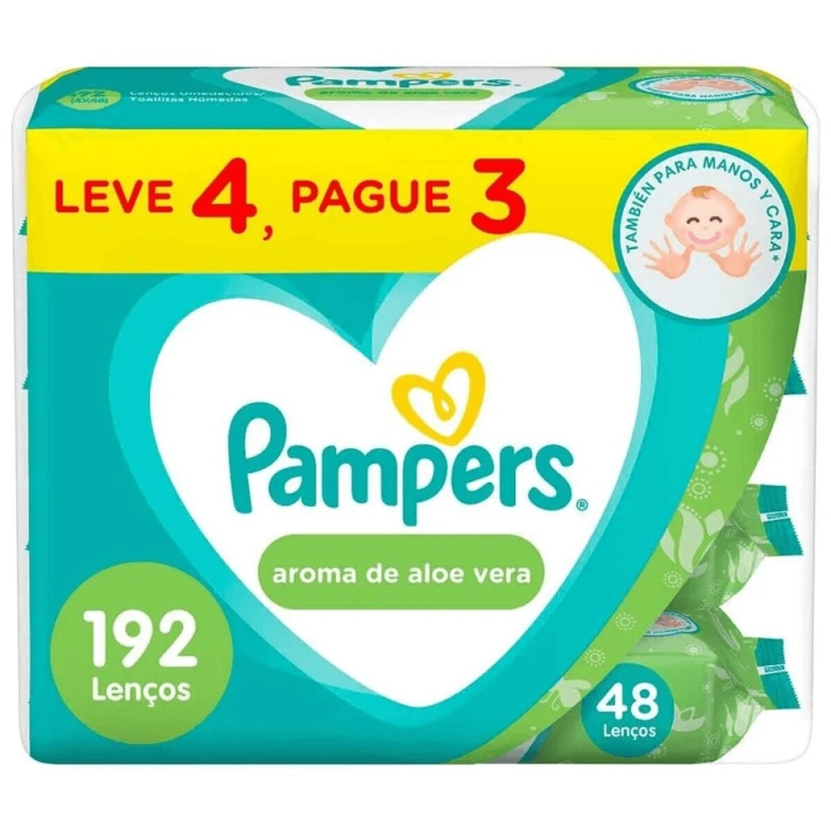 Toallitas Húmedas Pampers Pack Aloe Vera 192 Uds. 