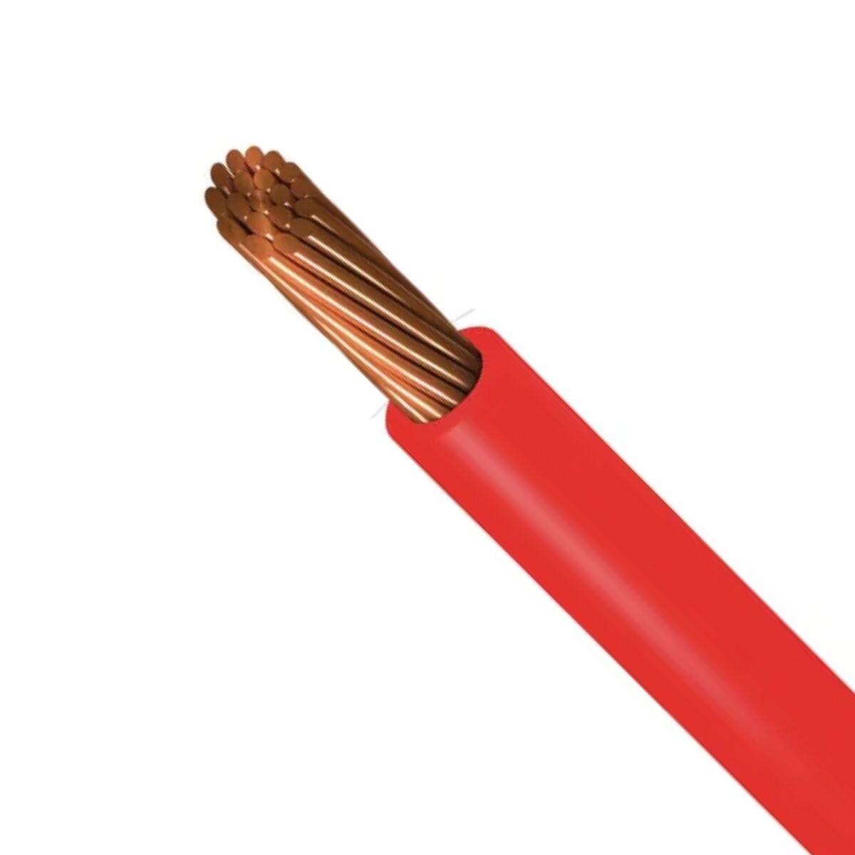 CABLE PLASTICO "CF" 2MM METRO Rojo