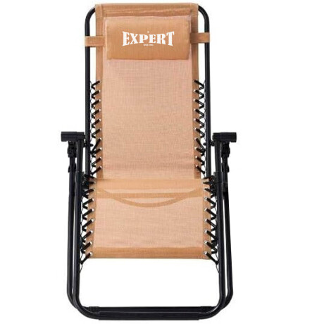 Silla Reposera Plegable Portátil Camping Playa Jardín Marron