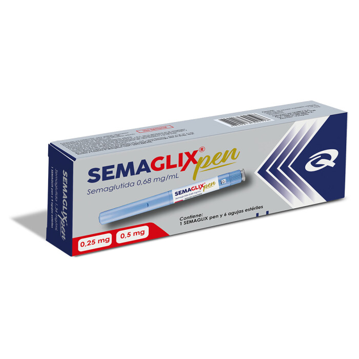 SEMAGLIX PEN 0,25/0,50 MG C/AUT INYE 3ML única