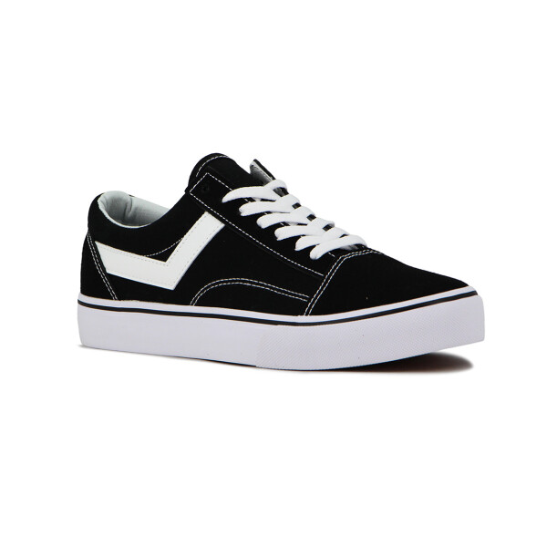 Pony Champion Casual Lona-gamuza Unisex - Negro Negro