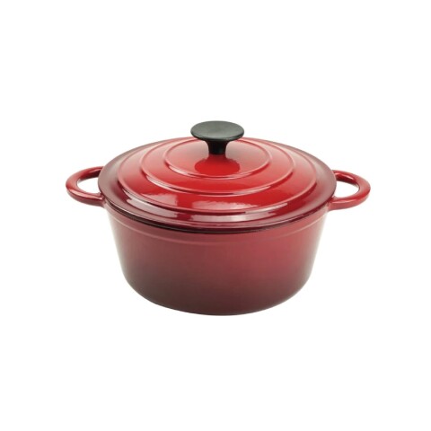 CACEROLA HIERRO C/TAPA ROJO 4.8L D26CM CACEROLA HIERRO C/TAPA ROJO 4.8L D26CM