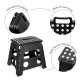 Banqueta plegable 29x22x32 NEGRO