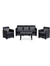 Set jardín MOLDE 5 plazas gris Set jardín MOLDE 5 plazas gris