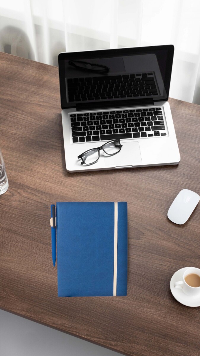 CUADERNO PERPETUO TAMAÑO 16 X 22 CM - AZUL 