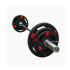 Disco olímpico recubierto goma con agarres 5kg Disco Olímpico Recubierto Goma Con Agarres 5kg
