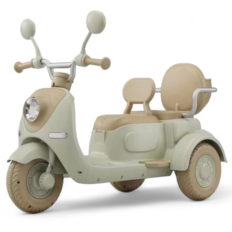 Moto a Bateria con 2 Asientos Bebesit Vespita Verde