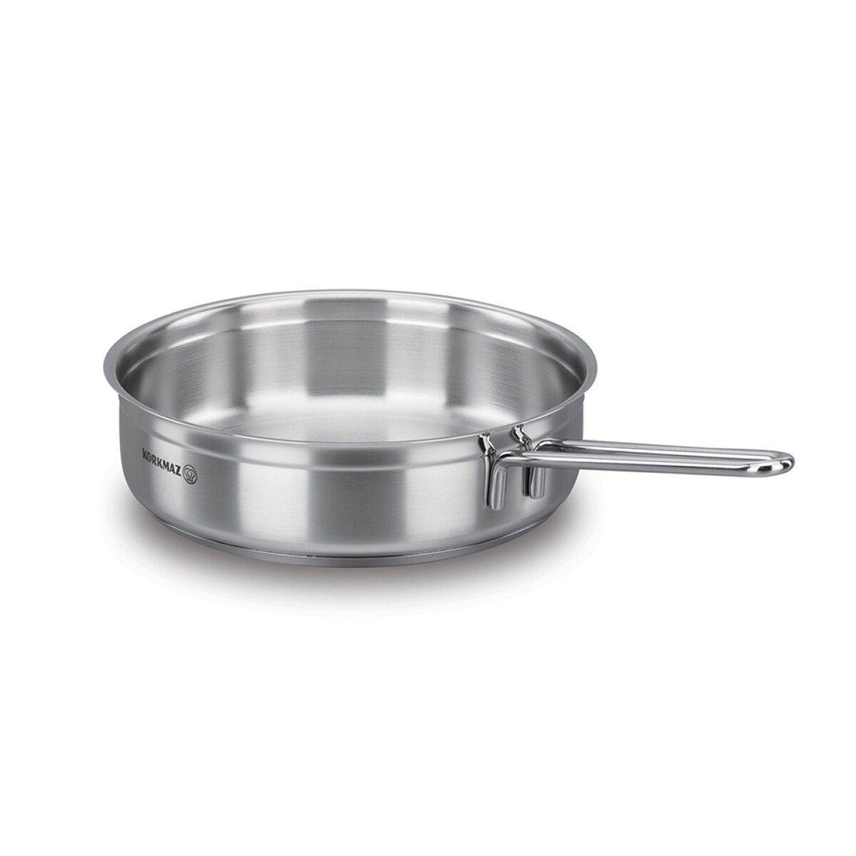 SARTEN 3LTS ACERO INOX ALFA KORKMAZ. 26X6CM 