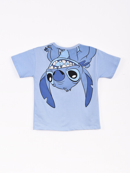 REMERA HELLO STITCH AZUL PIEDRA