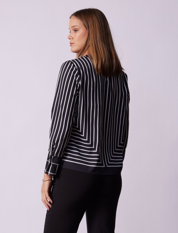 Blusa Lineas NEGRO