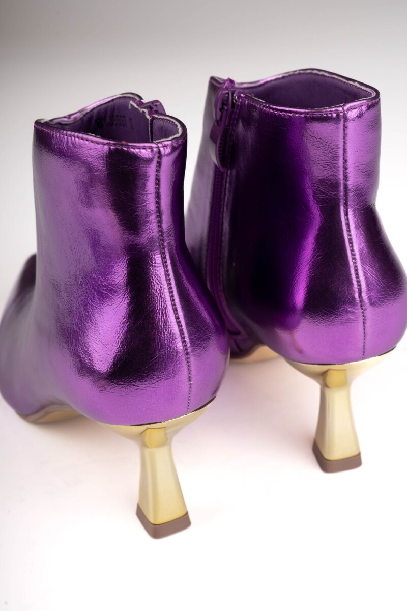 Bota metalizada Violeta