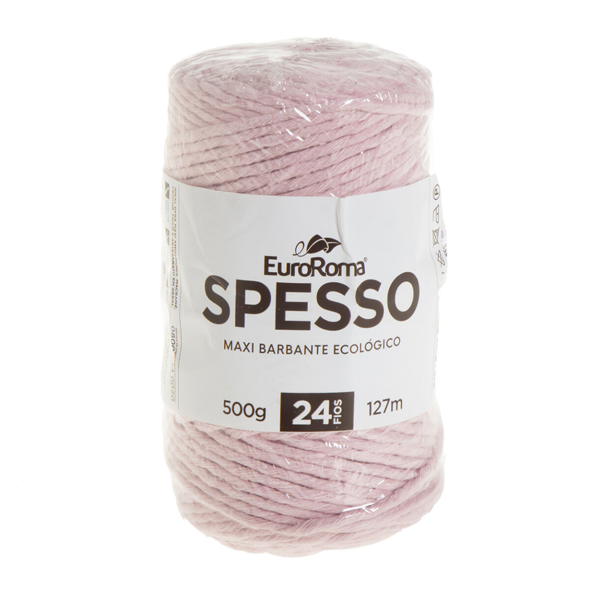 Spesso algodón Euroroma manualidades crochet y macrame - rosa bebe 