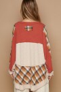 BLUSA COMBINADA Rojo