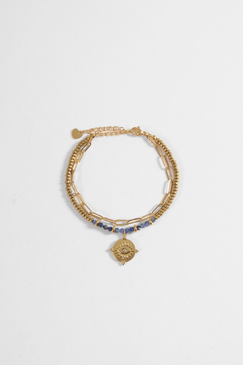 Pulsera acero mystic - dorado 