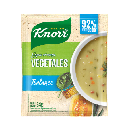 Sopa Crema KNORR 70g Crema Vegetales