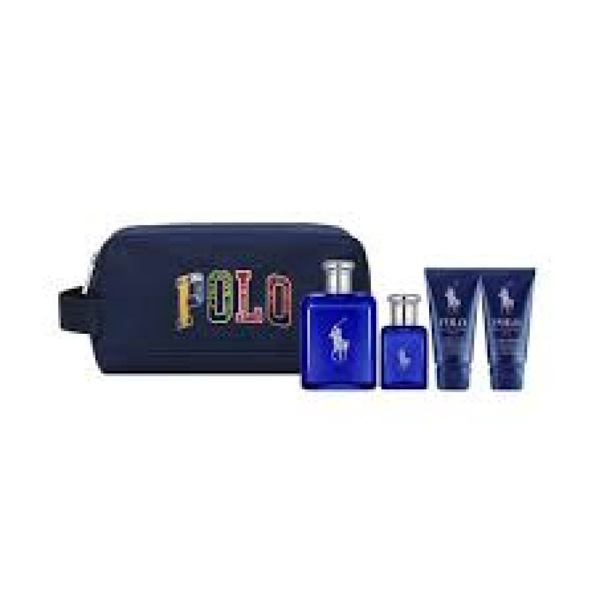 RALPH LAUREN POLO BLUE EDT 125 Ml + 40 Ml + BODY WASH + AFTER SHAVE + NECESAIRE 