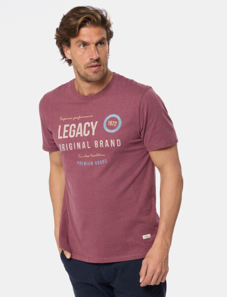 REMERA ESTAMPADA Bordo
