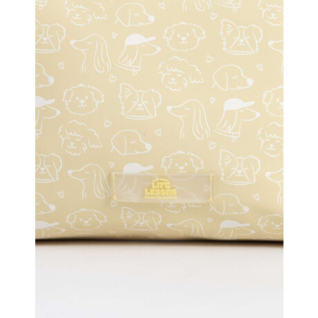 Portacosméticos Con Tag Amarillo Claro