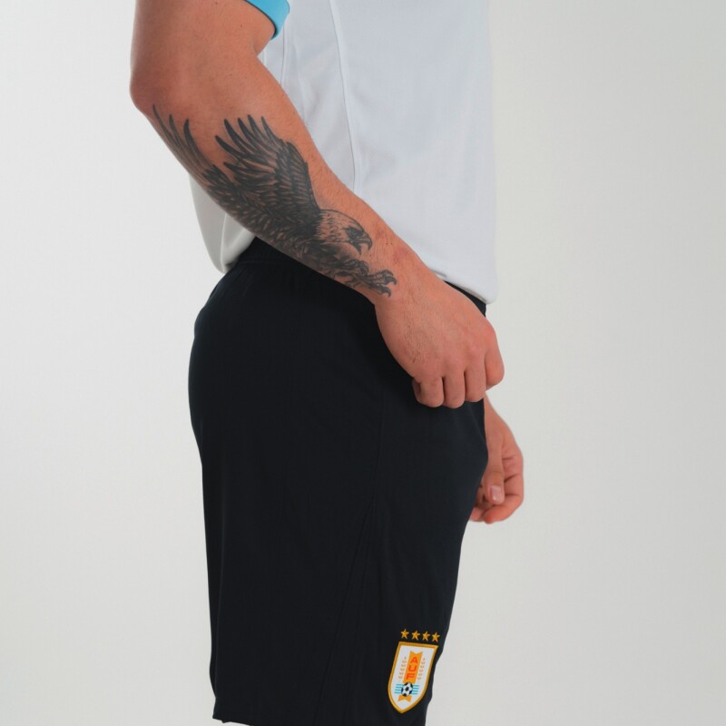 Short Uruguay Stadium Oficial de Hombre Negro