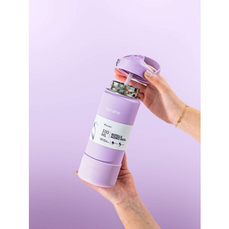 Botella Térmica Con Pico 550Ml. Lila