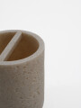 PORTA CEPILLO DELFT CON DIVISION BEIGE