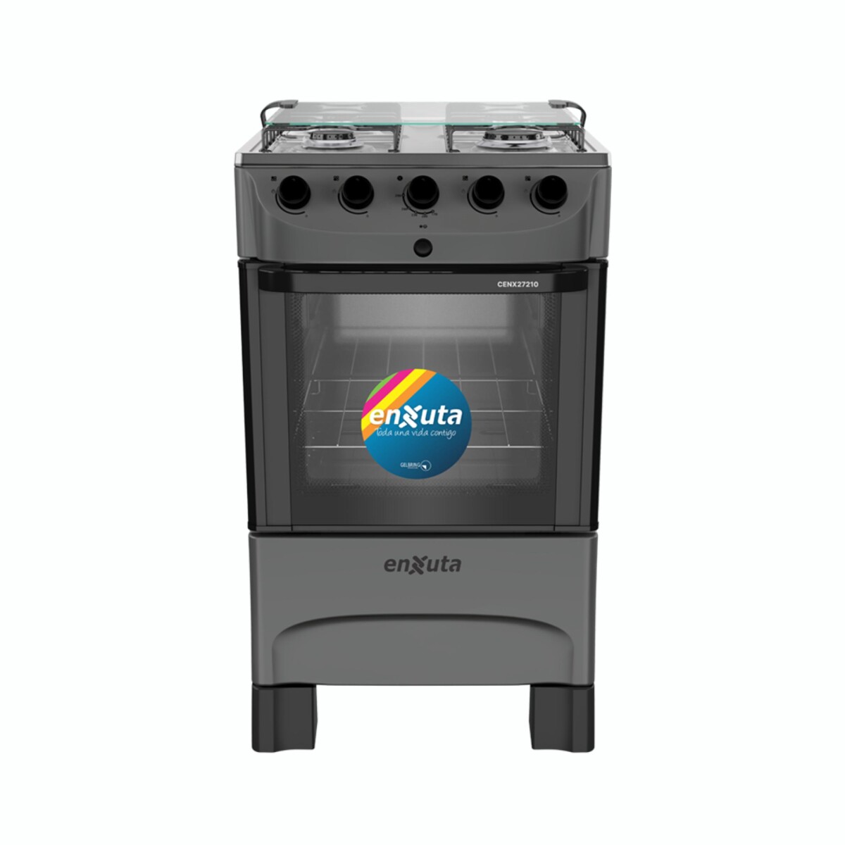 Cocina ENXUTA CENX27210T A Gas 4 Hornallas Encendido Eléctrico - Titanium 