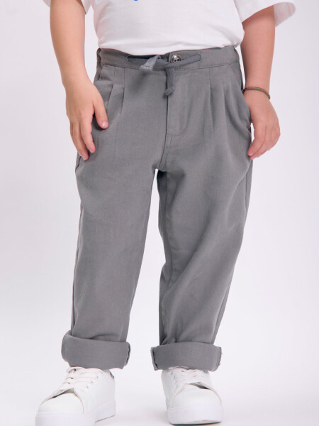 Pantalón pinzas Gris