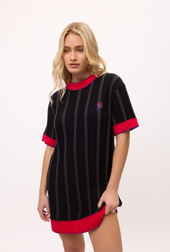 Vestido Rerhombus Negro