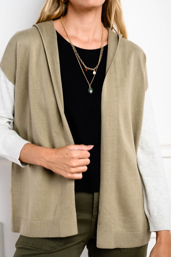 Cardigan Capucha Safari