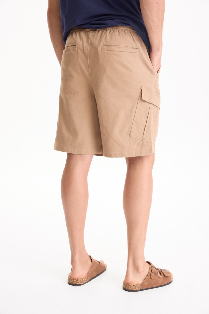 Bermuda De Gabrardina Frame Camel