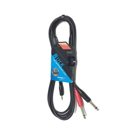 CABLE ADAPTADOR PROEL BULK505LU3 1X3,5ST A 2X6,3 3M CABLE ADAPTADOR PROEL BULK505LU3 1X3,5ST A 2X6,3 3M