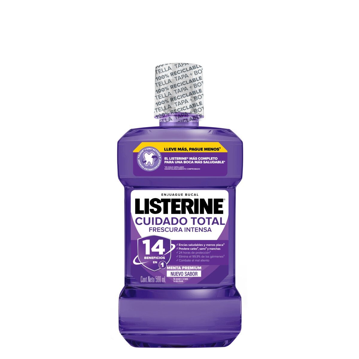 LISTERINE CUIDADO TOTAL 14 500 ML 