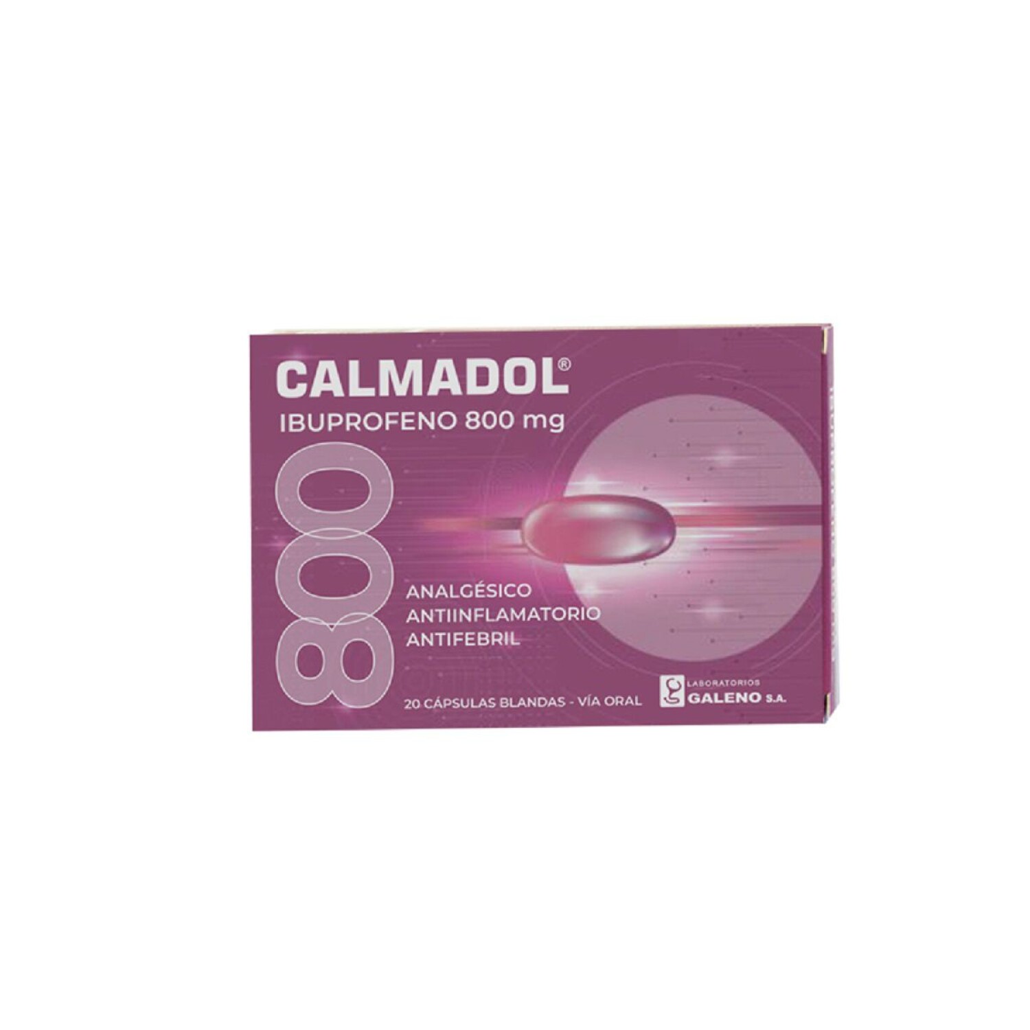 CALMADOL 800 CJ X 10 CAPS. BLANDAS — Farmacenter