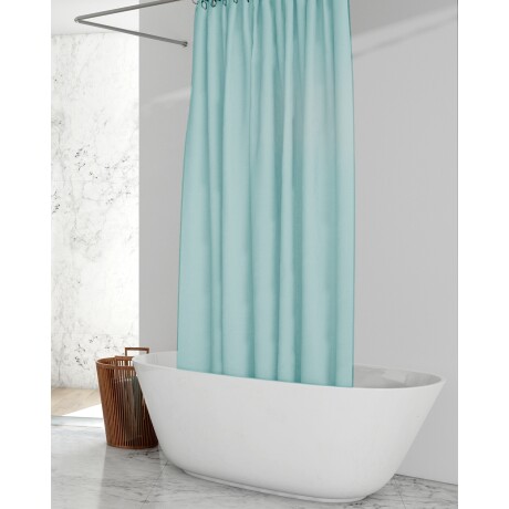 Cortina de baño Dohler Dobby en poliéster 180x180cm Menta