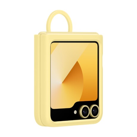 Funda Samsung Silicone Case con Anillo Original para Galaxy Z Flip6 EF-PF741 Yellow