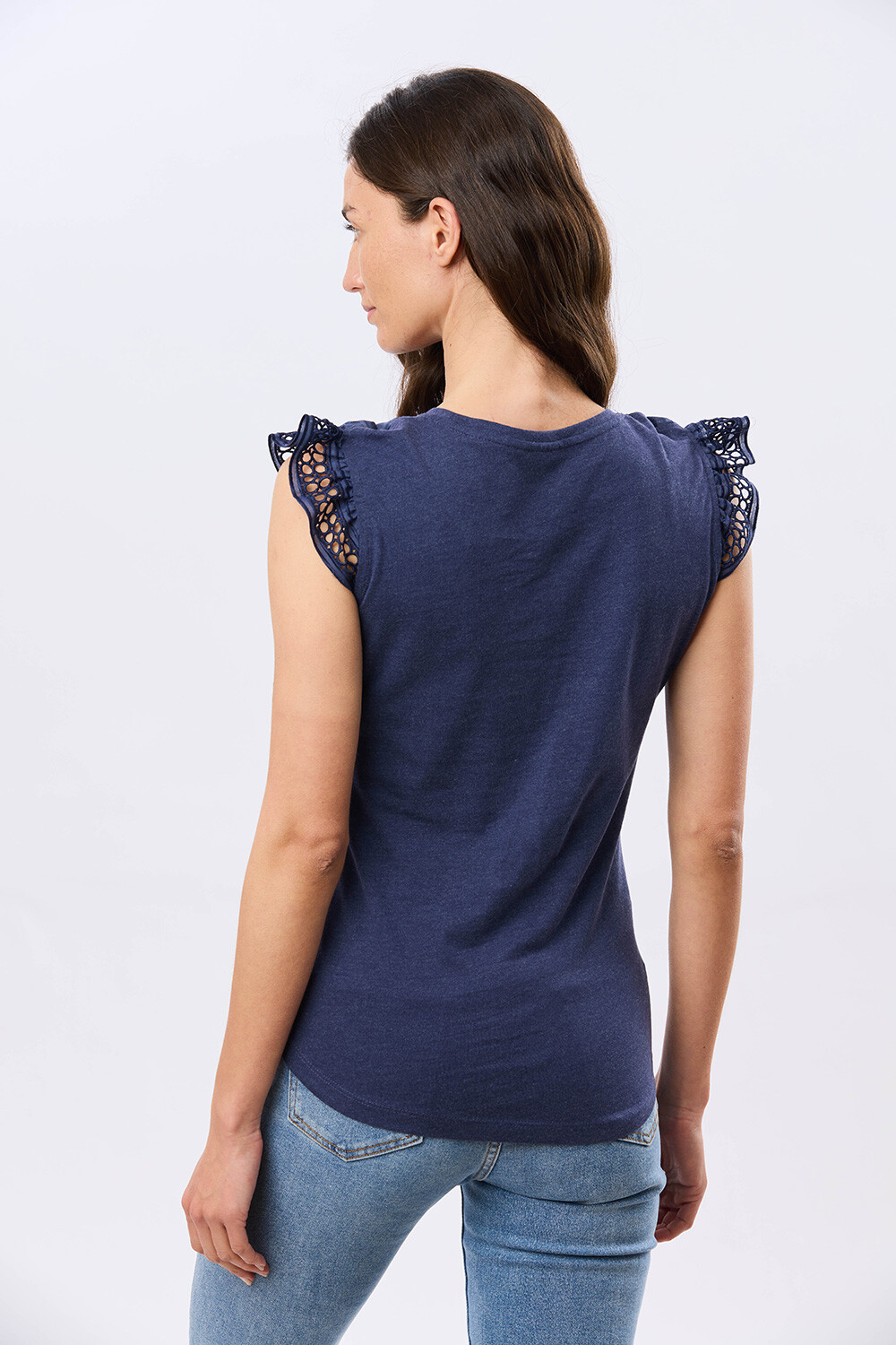 REMERA LISA DE ALGODÓN Azul